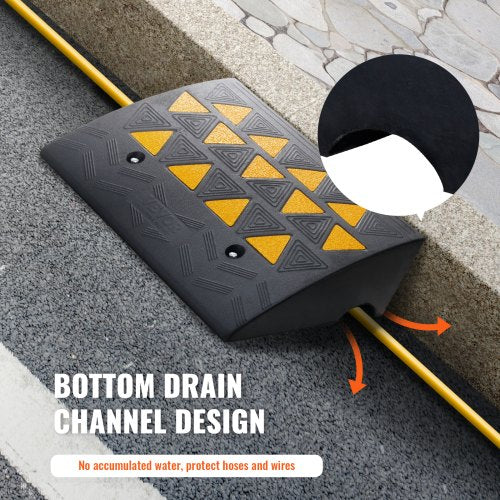 Rubber Curb Ramp 6 Rise Height Sidewalk Curb Ramp 146 Width 193 Length