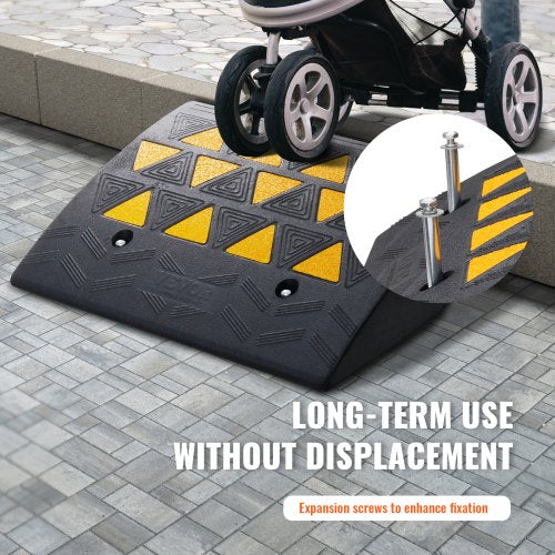 Rubber Curb Ramp 6 Rise Height Sidewalk Curb Ramp 146 Width 193 Length