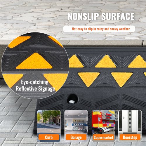 Rubber Curb Ramp 425 Rise Height Sidewalk Curb Ramp 118 Width 197