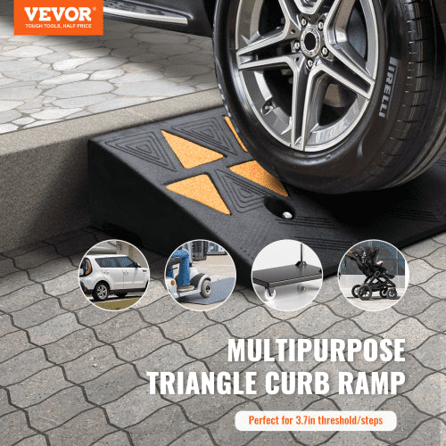 Rubber Curb Ramp 37 Rise Height Sidewalk Curb Ramp 10 Width 394 Length