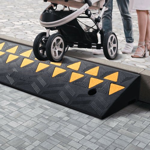 Rubber Curb Ramp 37 Rise Height Sidewalk Curb Ramp 10 Width 394 Length