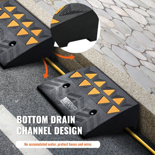 Rubber Curb Ramp 2 Pack 5 Rise Height HeavyDuty 33069 lbs15 T Capacity