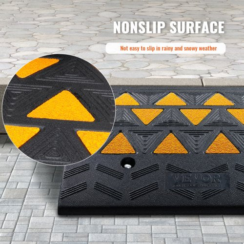 Rubber Curb Ramp 2 Pack 6 Rise Height HeavyDuty 33069 lbs15 T Capacity