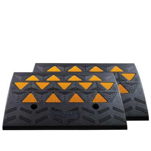 Rubber Curb Ramp 2 Pack 6 Rise Height HeavyDuty 33069 lbs15 T Capacity