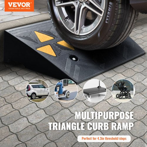 Rubber Curb Ramp 2 Pack 43 Rise Height HeavyDuty 33069 lbs15 T Capacity