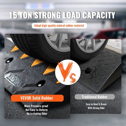 Rubber Curb Ramp 2 Pack 43 Rise Height HeavyDuty 33069 lbs15 T Capacity