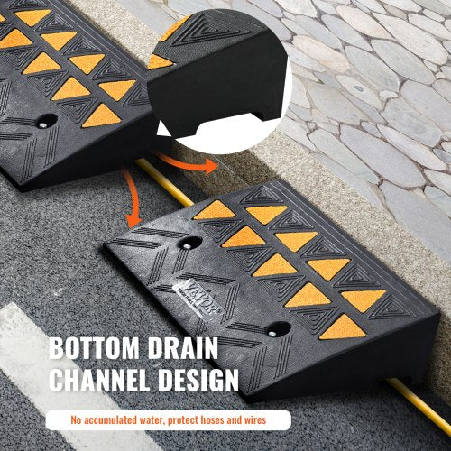 Rubber Curb Ramp 2 Pack 43 Rise Height HeavyDuty 33069 lbs15 T Capacity