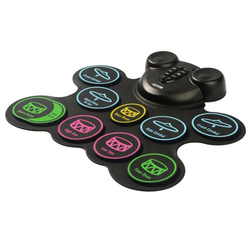 Electric Drum Set 9 Pads Rollup Drum Practice Pad Electronic Drumset