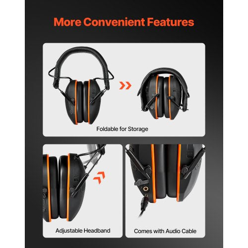 Safety Earmuffs Electronic Ear Muffs with 53 Bluetooth Technology and Sound