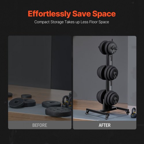 Weight Plate Rack Vertical Weight Plate Tree for 2Inch Weight Plates