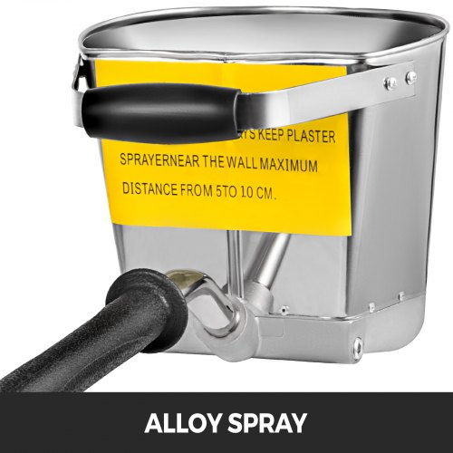 4 Jet 3Hp Stucco Sprayer Plaster Sprayer Cement Mortar Spray Gun Hopper Wall