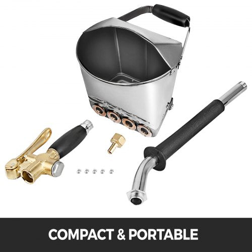 4 Jet Cement Mortar Sprayer Stucco Spray Gun Pneumatic Cement Mortar Gun
