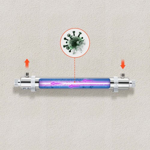 UV Water Purifier 25W 6GPM 110V Versatile Ultraviolet Water Purifier