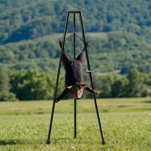 Tripod Deer Hoist 500 lbs Load Capacity Hunting Game Hoist Winch Lift