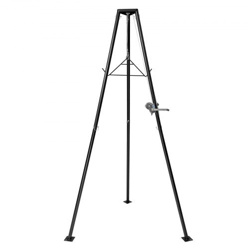 Tripod Deer Hoist 500 lbs Load Capacity Hunting Game Hoist Winch Lift