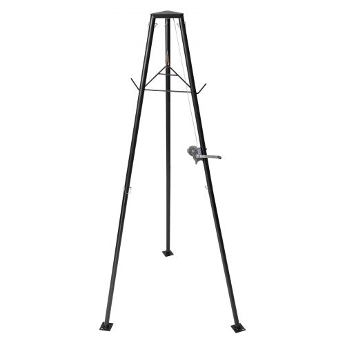Tripod Deer Hoist 500 lbs Load Capacity Hunting Game Hoist Winch Lift