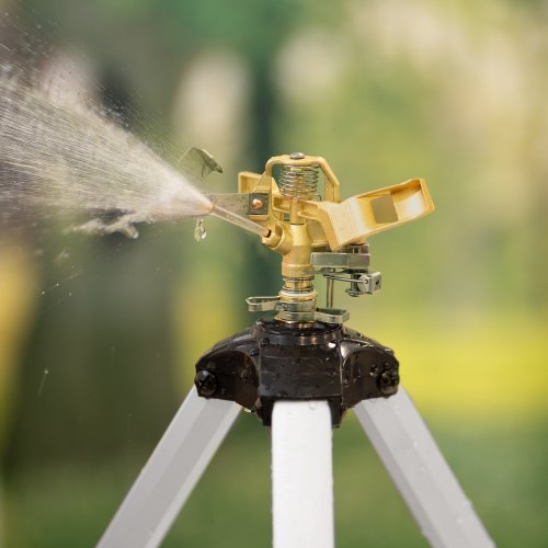 Impact Sprinkler on Tripod Base Heavy Duty Tripod Sprinklers with Brass
