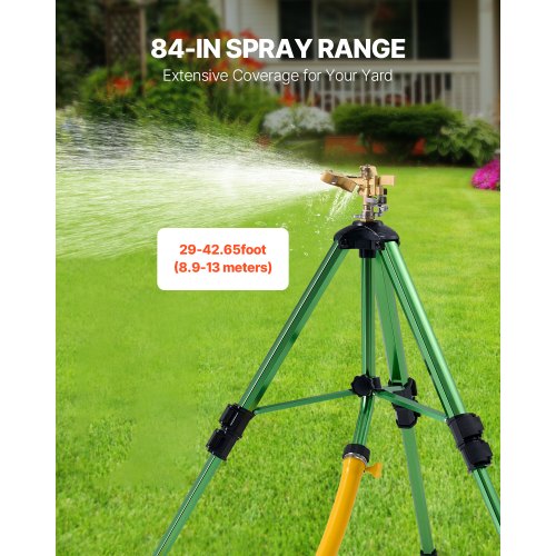 Impact Sprinkler on Tripod Base 2 Packs Heavy Duty Tripod Sprinklers with Brass