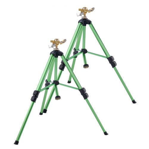 Impact Sprinkler on Tripod Base 2 Packs Heavy Duty Tripod Sprinklers with Brass