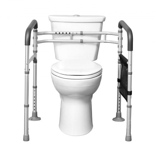 Toilet Safety Rail 300 LBS Foldable Toilet Seat with NonSlip Handles