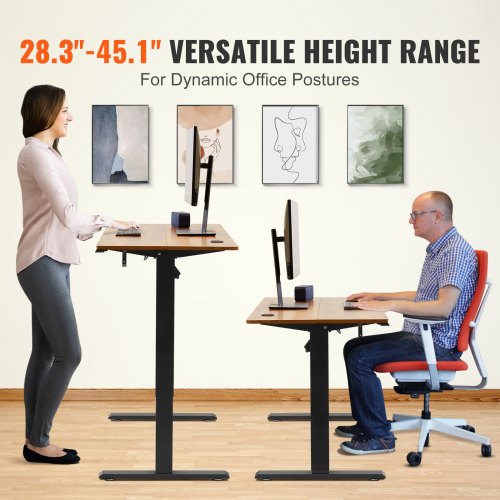Height Adjustable Desk 472 x 23.6 in 3Key Modes Electric Standing Desk