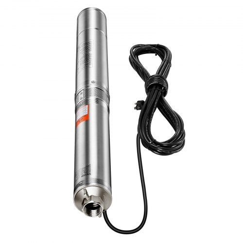 Deep Well Submersible Pump 1.5 HP Output Power 115V 317 GPM Flow 276 ft