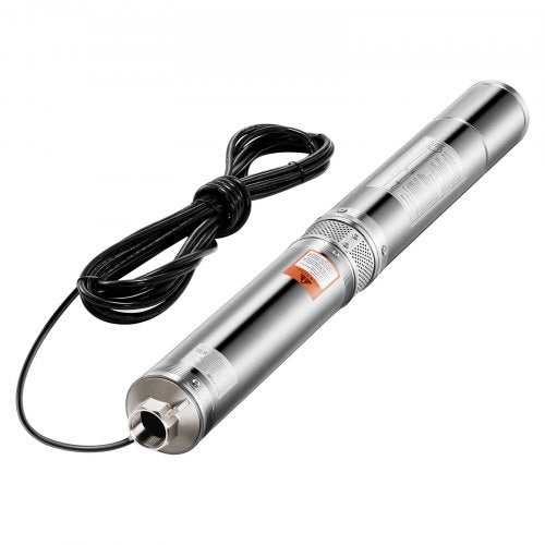 Deep Well Submersible Pump 1.5 HP Output Power 115V 317 GPM Flow 276 ft