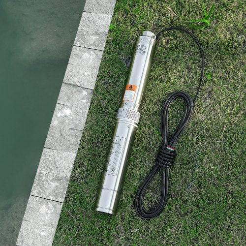 Deep Well Submersible Pump 1 HP Output Power 115V 317 GPM Flow 207 ft