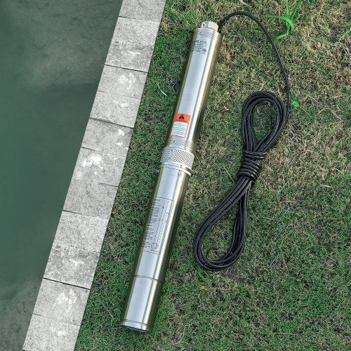Deep Well Submersible Pump 2 HP Output Power 115V 317 GPM Flow 450 ft