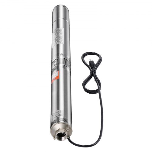 Deep Well Submersible Pump 2 HP Output Power 115V 317 GPM Flow 450 ft