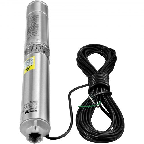Deep Well Submersible Pump 2HP1500W 230V60Hz 37GPM Flow 427 ft Head