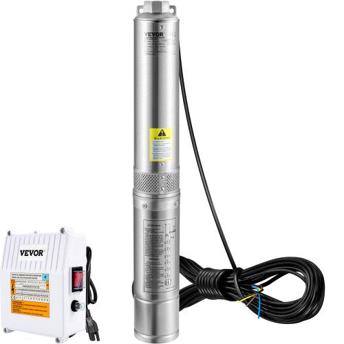 Deep Well Submersible Pump 15HP 115V60Hz 37gpm 276ft Head with 33ft