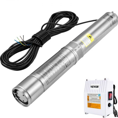Deep Well Submersible Pump 15HP 115V60Hz 37gpm 276ft Head with 33ft