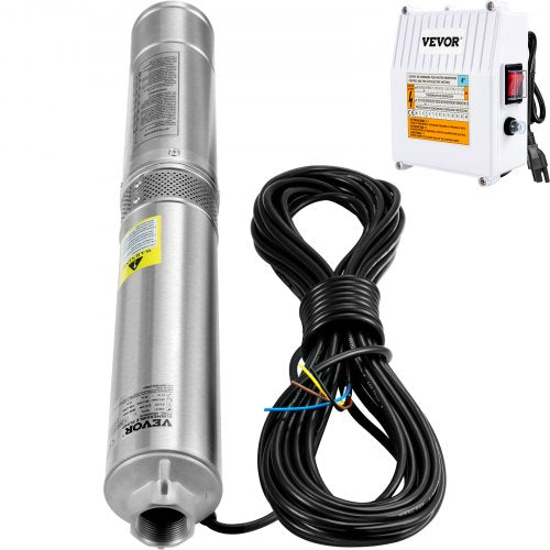 Deep Well Submersible Pump 15HP 115V60Hz 37gpm 276ft Head with 33ft