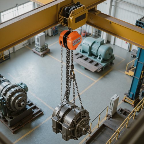 Hand Chain Hoist 1 Ton 2200 lbs Capacity Manual Chain Block with Upgrade 1