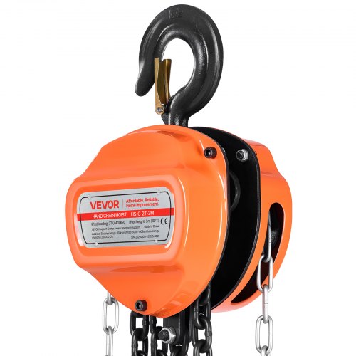 Hand Chain Hoist 2 Ton 4400 lbs Capacity Manual Chain Block with Upgrade