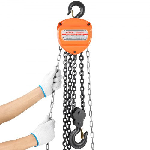 Hand Chain Hoist 3 Ton 6600 lbs Capacity Manual Chain Block with Upgrade 1