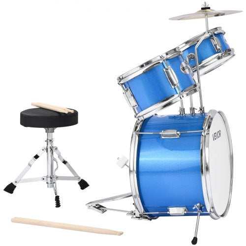 Kids Drum Set 3Piece 14 in Junior Drum Sets Beginner Drums Set with Adjustable 1