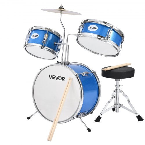 Kids Drum Set 3Piece 14 in Junior Drum Sets Beginner Drums Set with Adjustable 1