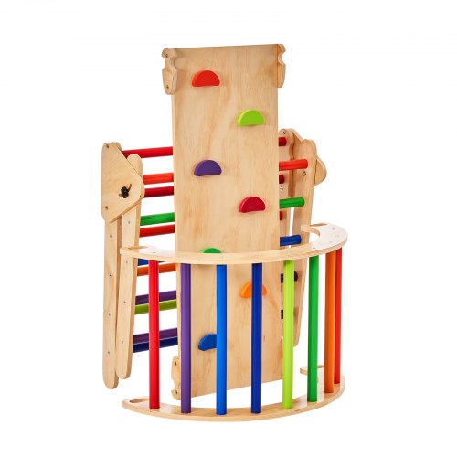 Pikler Triangle Set 5 in 1 Toddler Climbing Toys Indoor Playground Large