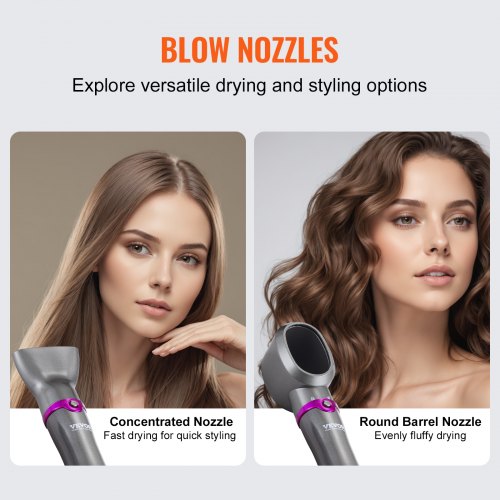 Hair Air Styler and Dryer Brush 5in1 Multi Hair Styler Ionic Blow Dryer
