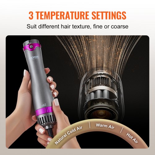 Hair Air Styler and Dryer Brush 5in1 Multi Hair Styler Ionic Blow Dryer