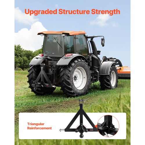 3 Point Trailer Hitch 2 in Receiver 3pt Quick Hitch Attachment with 3