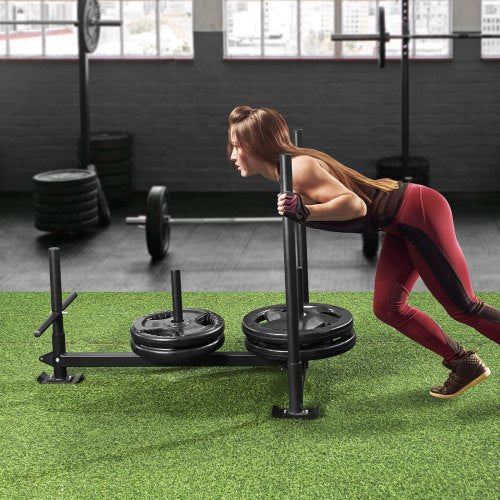 Weight Training Sled Pull Push Power Sled with Handle Fitness Strength