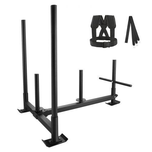 Weight Training Sled Pull Push Power Sled with Handle Fitness Strength