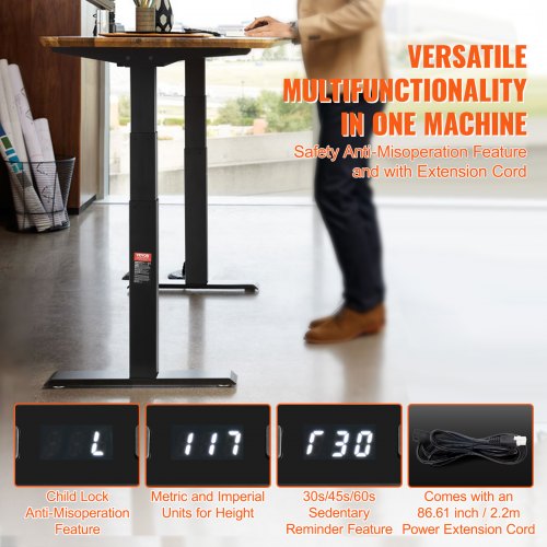 Standing Desk Frame Dual Motor Adjustable 26508 Height 433701