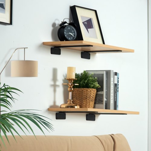 Shelf Bracket 10L x 4W x 16H 6 Pcs Heavy Duty Floating Shelf Brackets