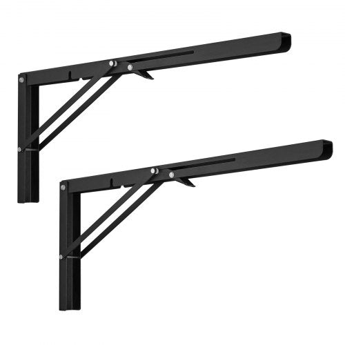 Shelf Bracket Foldable 24” L 2 Pcs Heavy Duty Floating Shelf Brackets