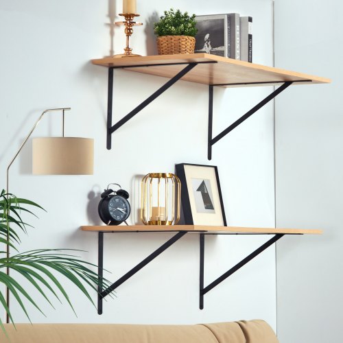Shelf Bracket 12 x 8 in 10 Pcs Heavy Duty Floating Shelf Brackets