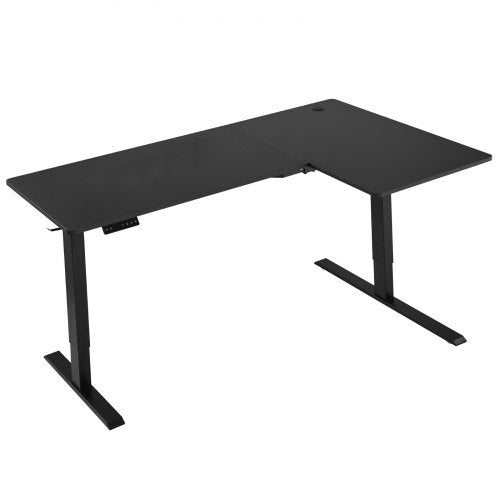 L Shaped Desk Electric Adjustable Height Corner Gaming Desk with Dual